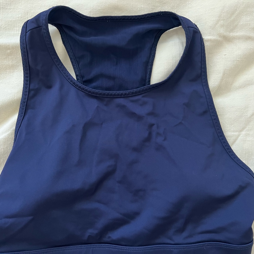 💎3/$15 Fabletics women navy sports bra, large
